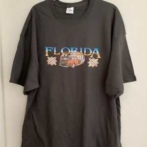 95. Suna Black Florida Graphic Men's T-Shirt NWOT